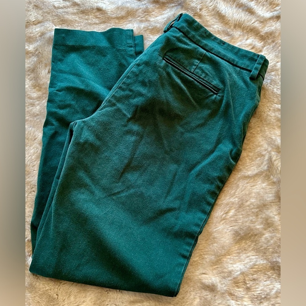 Hunter green ladies size 8 dress pants, adjustable length!​​​